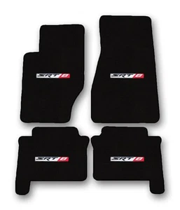 2005-2008 Jeep Grand Cherokee SRT 8 - Black Carpet 4pc Floor Mat Set with Logo - Picture 1 of 9