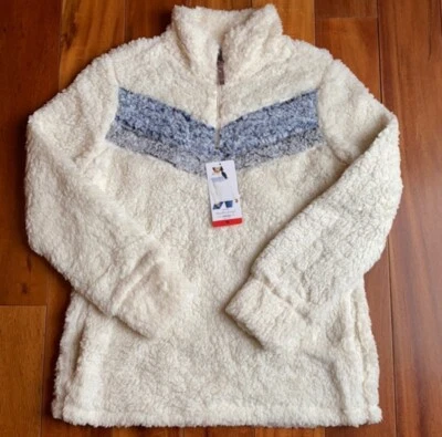 Acogedor Pullover Impermeable Vintage Color Crema Mujeres Damas Niñas ¡Talla Mediana! Foto 1 de 4