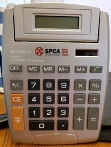 SPCA INTERNATIONAL GLOBAL ANIMAL RESCUE CALCULATOR BIG DISPLAY Works 2009 - Picture 1 of 5