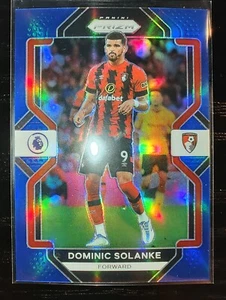 2022-23 Panini Prizm EPL Dominic Solanke Blue 001/175 AFC Bournemouth #223 - Picture 1 of 2