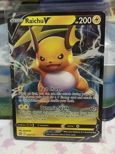 Raichu V 045/172 NM NEW Brilliant Stars Ultra Rare Holo Foil Pokemon TCG - Picture 1 of 2