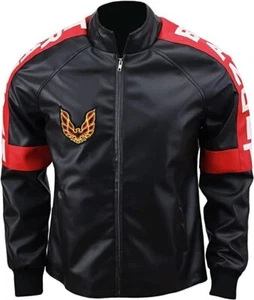 Veste En Cuir Réel Noire Vintage Style De Burt Reynolds Smokey And The BANDIT - Imagen 1 de 10