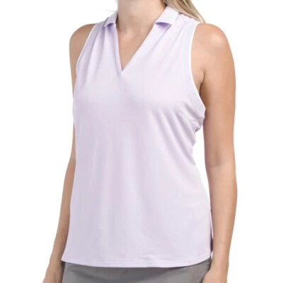 Polo Puma Golf Para Mujer MATTR Sprinter Sin Mangas Lavanda Talla XXL - NUEVO CON ETIQUETAS $55 Foto 1 de 4