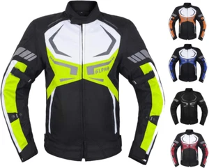 MOTORRADJACKE HERREN CE GEPANZERT BIKER REITEN RENNEN WASSERDICHT GANZJAHRES JAC - Bild 1 von 5
