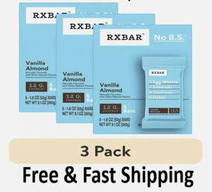 RXBAR Gluten-Free Vanilla Almond Chewy Protein Bars, Gluten Free (Pack OF 3) - Picture 1 of 1