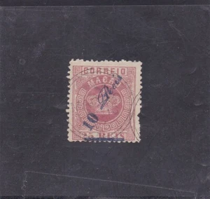 MACAU CROWN SURCHARGED 10/25 r. Perf. 12,5 (1885) Used - Picture 1 of 1