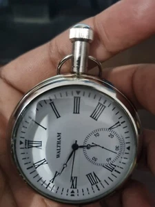 Antique Brass watch elgin pocket Collectible Brass Pocket Watch Occasion Gift - Picture 1 of 5