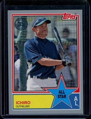 2018 Topps MLB All Star Ichiro 1/1 Suzuki Platinum Foil Mariners Foto 1 de 2