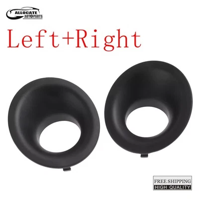 Fog Lights Bezels Driving Lamp Covers Frame Pair Fits 2015-2023 Dodge Challenger - Image 1 of 4