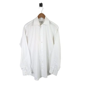 Mens Yves Saint Laurent Long Sleeved White Shirt YSL Medium - Picture 1 of 7