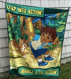 Vintage Go Diego Go Soft Fleece Throw Blanket 60x50” - Picture 1 of 11