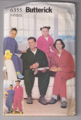 6355 BUTTERICK - Hooded/No Hood JUMPSUIT - Adult Sz XS-XL, Child Sz XS-M - Image 1 of 2