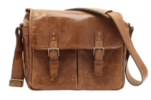 Sac messager en cuir ONA Prince Street Camera (cognac ancien) #48477 - Photo 1 sur 10