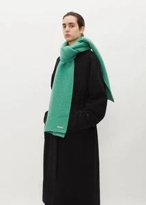 Auralee Brushed Alpaca Wool Melton Large Stole in Jade Green  - BNWT, RRP £355 - Picture 1 of 7