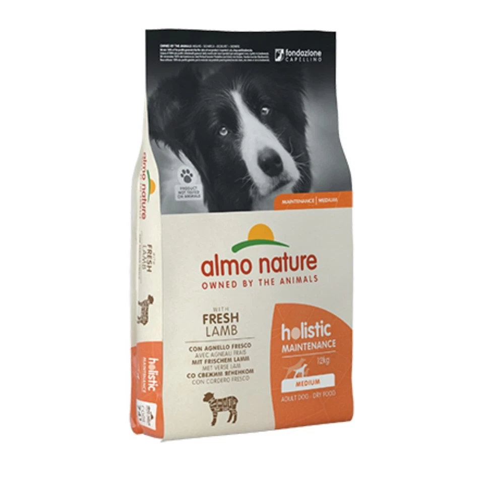 Almo Nature Croquettes Pour Chiens Holistiques Moyen 12KG Agneau - Photo 1/1