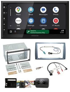 Kenwood DAB Bluetooth USB Lenkrad 2DIN Autoradio für Peugeot 308 2007-2009 silbe - Bild 1 von 13