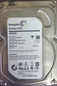 Seagate Barracuda ST4000DM000 4TB Internal HDD 3.5" SATA 6 Gbps 5900 RPM #08 - Afbeelding 1 van 3