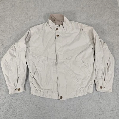 Chaqueta cortavientos grande de microfibra con cremallera completa para hombre Members Only bolsillos Foto 1 de 4