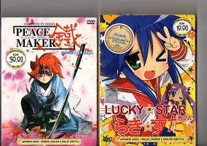 PEACE MAKER + LUCKY STAR +Kino NO Tabi / 3x Anime DVD Bundle Pack = Sonderpreis - Foto 1 di 3
