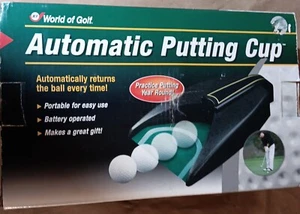 JEF World of Golf Automatic Putting Cup JR90 Returns Ball Automatically Battery - Picture 1 of 7