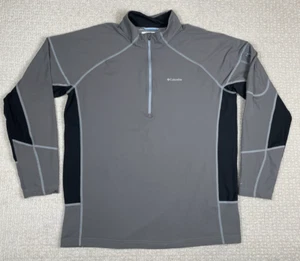 Columbia Giacca Uomo Taglia XL Mezza Zip Pullover Omni Heat Elasticizzato Grigio - Foto 1 di 9