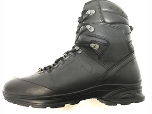 Haix Combat Gore-Tex Black Leather Boots SF German Army Issue UK 9.5 #5791 - Foto 1 di 7