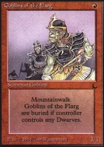 Goblins of the Flarg ~ Heavily Played The Dark MTG Magic UltimateMTG Red Card - Image 1 of 1