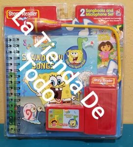 BOOK CARTRIDGE & MICROPHONE PACK FOR DORA & SPONGE BOB FITS STORY READER READ - Picture 1 of 2
