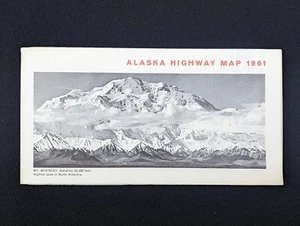 Vtg 1961 ALASKA Official State Highway Road Map - Picture 1 of 4