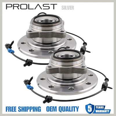 2 cojinetes de rueda delantera y buje para Chevy GMC K3500 K2500 1997 1998 1999 Suburban Foto 1 de 4