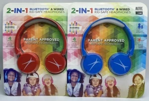 Altec Lansing 2-IN-1 Bluetooth & kabelgebundene kindersichere Kopfhörer Eltern zugelassen Neu - Bild 1 von 16