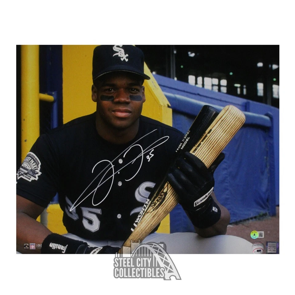 弗兰克·托马斯亲笔签名芝加哥控球棒16x20棒球照片-基础 — 第 1/1 张图片