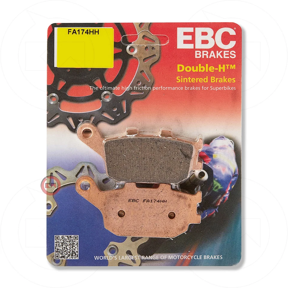 PASTIGLIE FRENO POSTERIORE SINTER EBC FA174HH per SUZUKI SV S ABS 650 2007-2009 - Immagine 1 di 4
