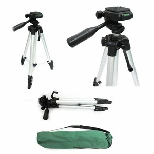 CAVALLETTO TREPPIEDI FOTOCAMERA PER VIDEOCAMERA STATIVO 1,20MT MAX - Foto 1 di 6