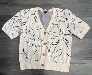 Ann Taylor factory Cream Cardigan Size Medium - Picture 1 of 4