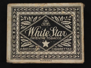 Rarität! Alte Selten Blechdose White Star Batschari Zigaretten Cigarettes Tin - Bild 1 von 9