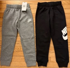 Nike Boys Size 6 Sweatpants Black And Gray Brand New - Picture 1 of 1