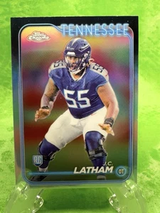 J.C. Latham RC - Refractor - 2024 Topps Chrome Football #270 Tenn Titans - Picture 1 of 11