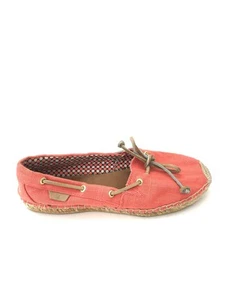 Sperry Top Sider Women's Katama Slip On Flats Loafer Espadrilles Orange Size 9 - Picture 1 of 5