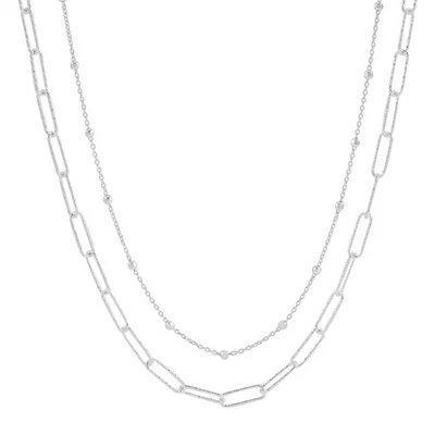 New Silpada 'Opposites Attract' Sterling Silver Necklace, 18" + 2" - Image 1 of 4