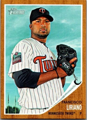 2011 Topps Heritage #230 Francisco Liriano - Image 1 of 2