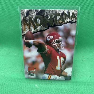 Joe Montana .. Kansas City Chiefs .. 1993 Action Packed All-Madden Card 25 - Image 1 of 2