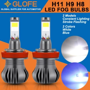White Blue H11 H8 H16 LED Fog Light for Subaru Legacy/Forester/WRX STI/Outback - Picture 1 of 12