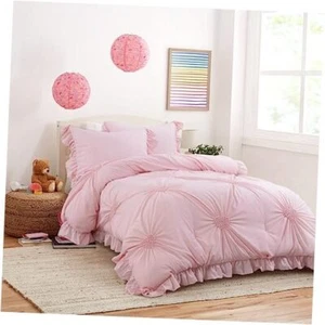 7 Pieces Full/Queen Bedding Comforter Set for Girls Full/Queen-7 Pieces Pink - Picture 1 of 7