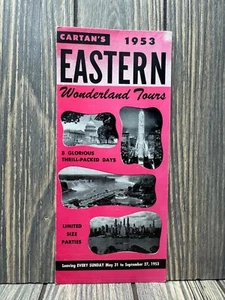 Vintage Cartans 1953 Eastern Wonderland Tours Brochure - Picture 1 of 7