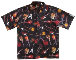 Camisa Guitarras Gibson de Dragonfly Para Hombre XL Estampado Completo Les Paul Cuello Lazo - Imagen 1 de 9