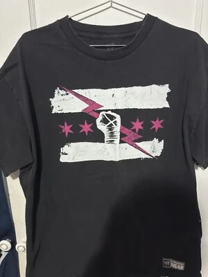 Camisa Punk Vintage WWE CM Camisa Rosa Cáncer de Mama Talla XL Foto 1 de 3