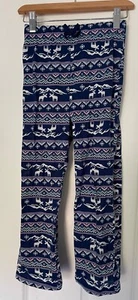 Eddie Bauer Girl's Pajamas PJs Set Snowflake Moose Blue, Pants Top Size XS (5/6) - Picture 1 of 10