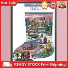 14Ct Printed Partial Cross Stitch Diy Christmas Sock Hand Painting Room Decor