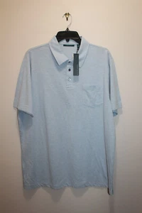 CAMISA POLO INFORMAL PARA HOMBRE PERRY ELLIS PRINCESLES COLECCIÓN KENTUCKY AZUL TALLA XL - Imagen 1 de 3